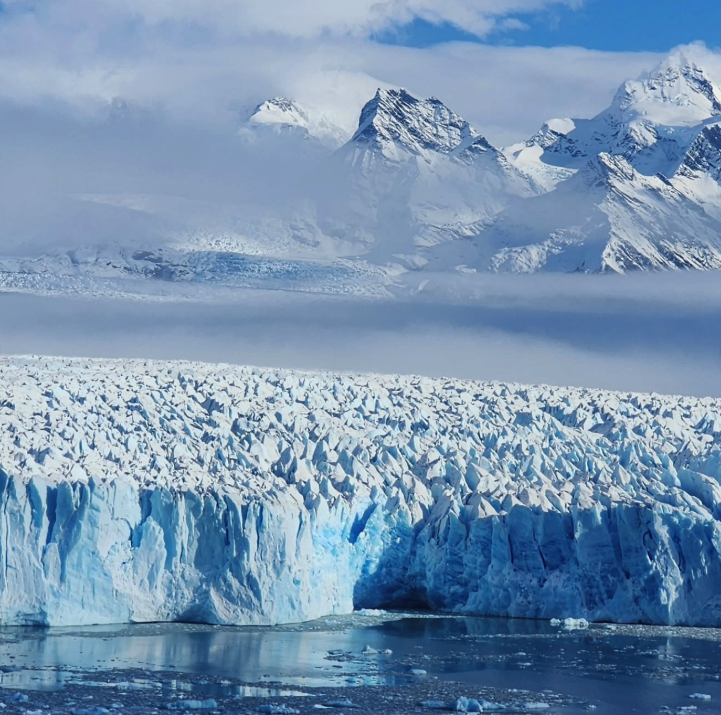 The Perito Moreno Glacier and the Southern Patagonian Ice Field beyond